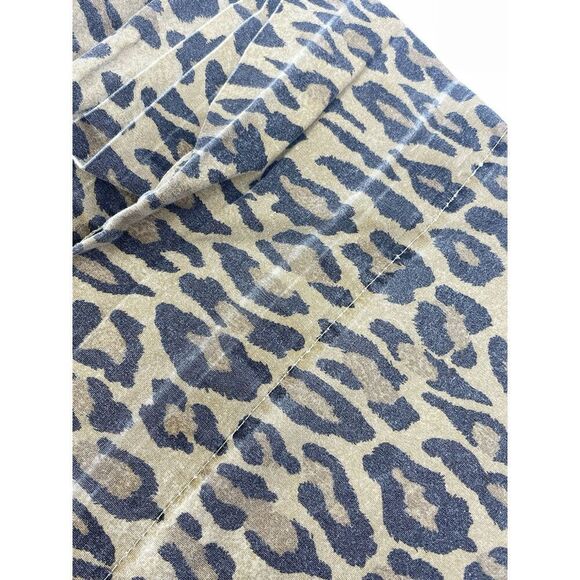 Ralph Lauren Leopard Cheetah Aragon Queen Flat Sheet Cotton **Fading Present** - Picture 5 of 5